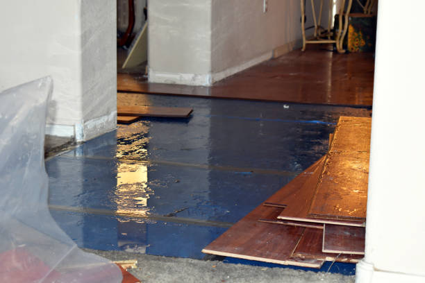 Professional Flood Cleanup technician working in Highland, CA